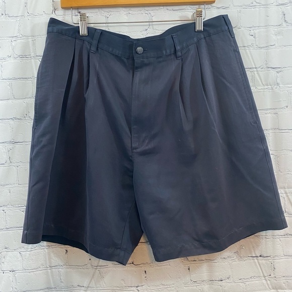 Croft & Barrow-Mens 100% Polyester Navy Blue Golf Shorts, Size 36 - Picture 1 of 8